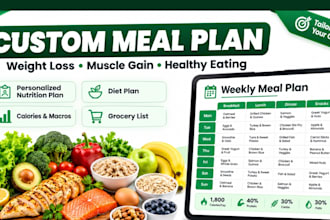 create a personalized nutrition plan meal plan for weight loss or muscle gain