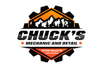 design rugged auto repair, mechanic, and detail logo