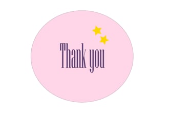 make cute thank you labels for you