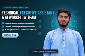 be your executive virtual assistant and ai workflow team