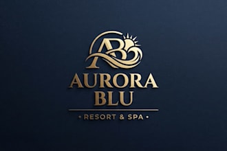 design a luxury resort logo for your hospitality brand
