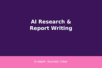 research and write in depth reports using ai