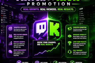 promote twitch channel to attract real viewers organic followers