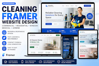 design commercial residential window medical airbnb framer website