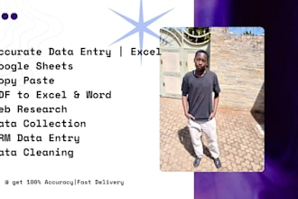 do fast accurate data entry, copy paste and web research