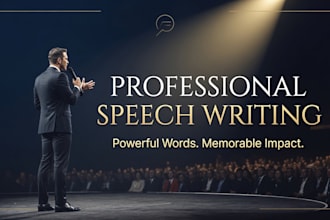 write a powerful speech for any occasion