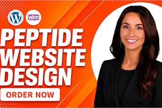 design fda compliant peptide woocommerce website research peptide online store