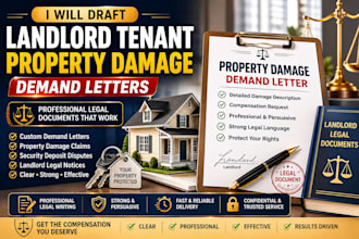 draft landlord tenant property damage demand letters and legal notices