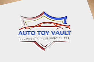 design a professional 3d metallic emblem logo for your business