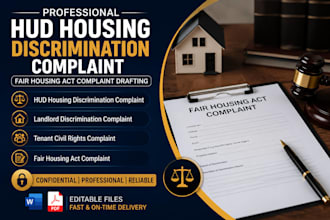 draft hud housing discrimination complaint and fair housing act complaint