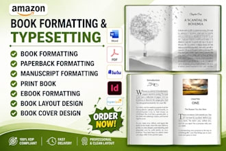 paperback formatting, book formatting, ebook formatting,fix rejected cover, kdp