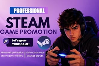 do steam game marketing steam game promotion  minecraft promotion grow wishlist