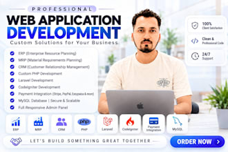 develop, customize and fix erp, mrp and CRM systems