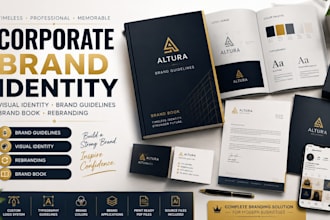design corporate brand visual identity timeless brand manual book for rebranding