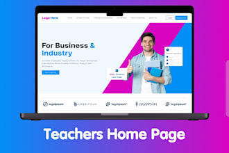 modern website homepage UI UX design in figma