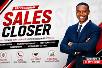 be your sales closer for high ticket sales and appointment setting