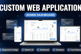build a custom web portal with admin dashboard
