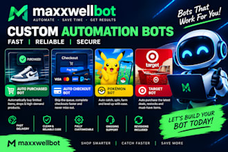 build auto purchased bot, auto checkout bot, pokeman bot, target bot