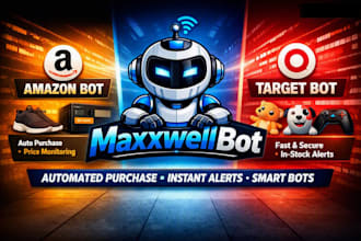 build auto purchase bot, checkout bots for target and amazon
