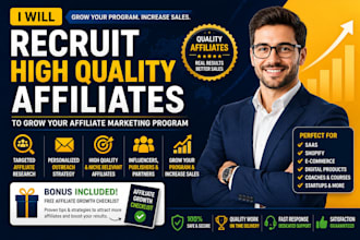 recruit high quality affiliates for your affiliate program
