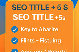 write SEO product title and 5 bullet points for daraz and amazon