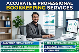 do monthly accounting and bookkeeping
