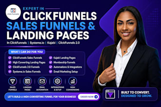 clickfunnels sales funnels, landing page in systeme io, kajabi, clickfunnels 2 0