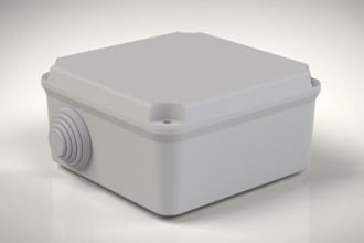 3d cad product casing, handheld enclosure, snap fit, waterproof design prototype