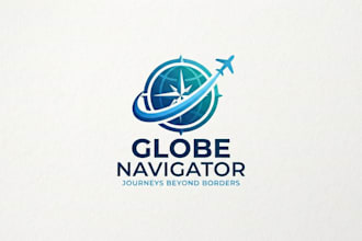design a professional travel logo for your brand
