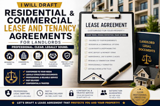 draft residential commercial lease and tenancy agreements for landlords