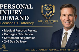 draft a strategic personal injury demand letter and settlement negotiation