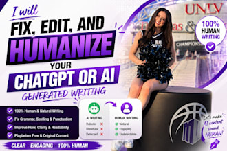 fix edit and humanize your chatgpt or ai generate writing