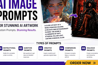 create ai image prompts for midjourney, chatgpt, dall e and flux ai