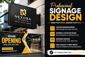 design billboard, yard sign, hoarding, signage design, digital storefront sign