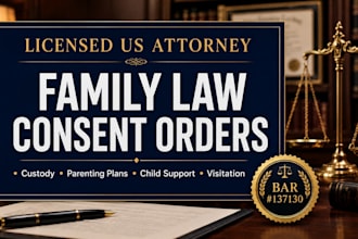 draft your d81 child custody consent order modification agreement professionally