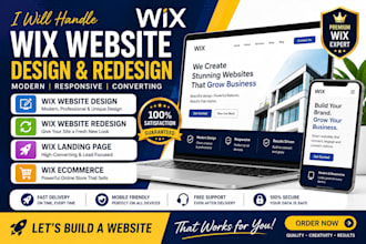 handle wix website design wix website redesign wix landing page wix commerce