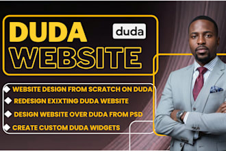create duda website design redesign or duda business website