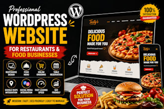 build a pizza and restaurant website in wordpress