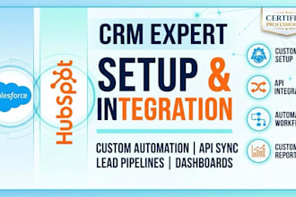 customize, setup, and integrate salesforce or hubspot