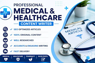 write professional SEO medical and healthcare articles