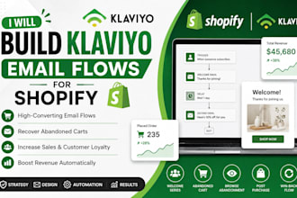 build klaviyo email flows for shopify