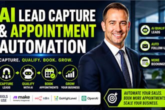 build ai lead capture, qualification and appointment booking automation