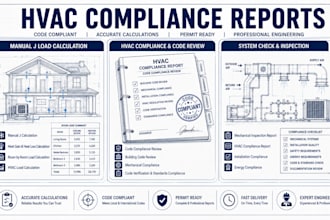 manual j load calculation and hvac compliance report