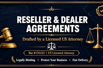 prepare authorized reseller contracts to protect your brand