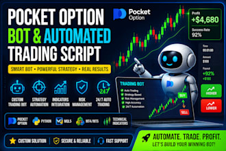 code pocket option automated script, indicator and strategy for options