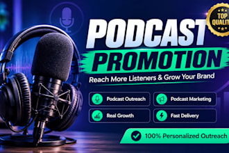 do podcast promotion with targeted podcast outreach and marketing service