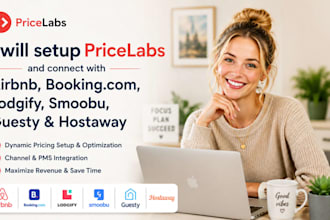 setup pricelabs and connect it with airbnb, bookingcom, lodgify, smoobu, lodgify