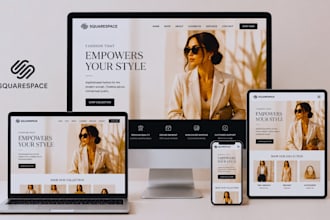 build squarespace fashion boutique website clothing brand online store website