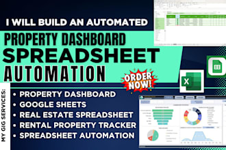 build an automated rental property tracker dashboard real estate spreadsheet