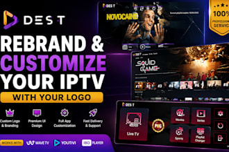 rebrand and customize your iptv with your logo wave tv youtivi ibo player